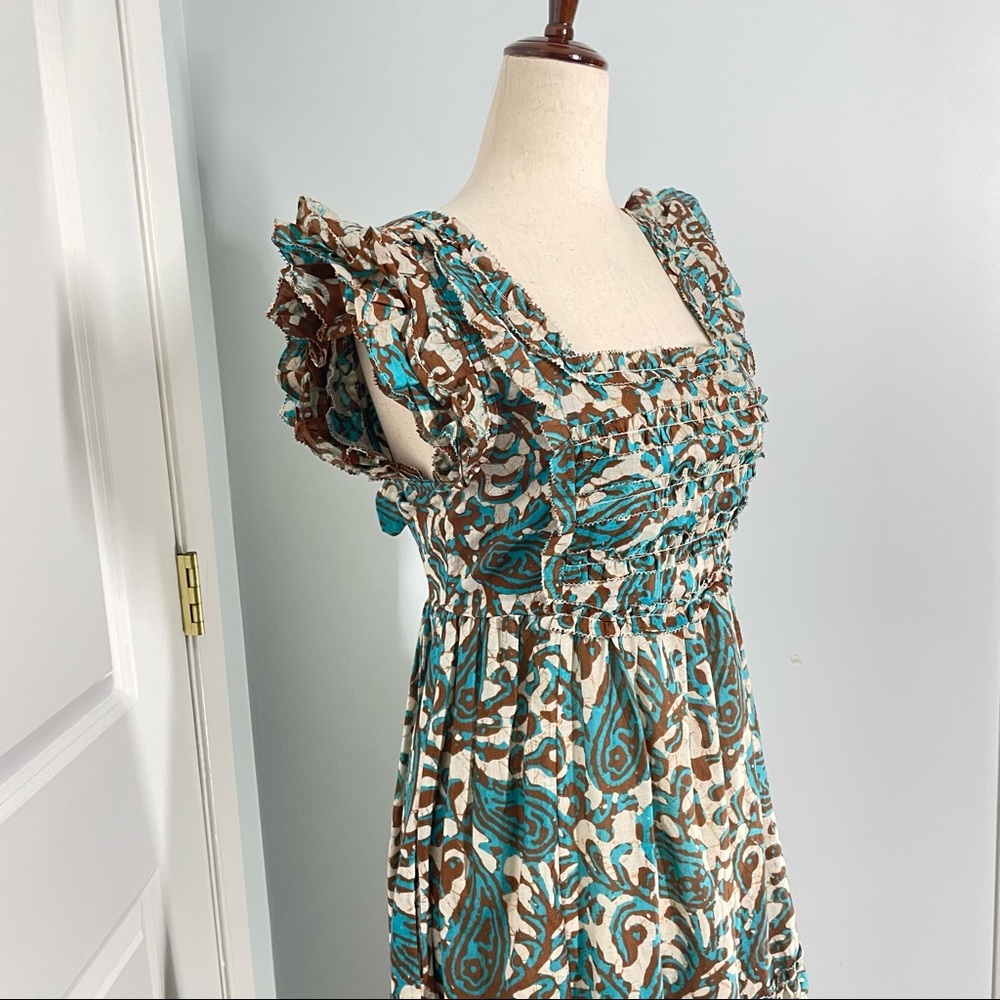 House of Harlow 1960 Teal Brown open back dress size XS NWT - Picture 10 of 15
